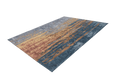 Laagpolig Vloerkleed – Blaze Abstract Beige/Blauw