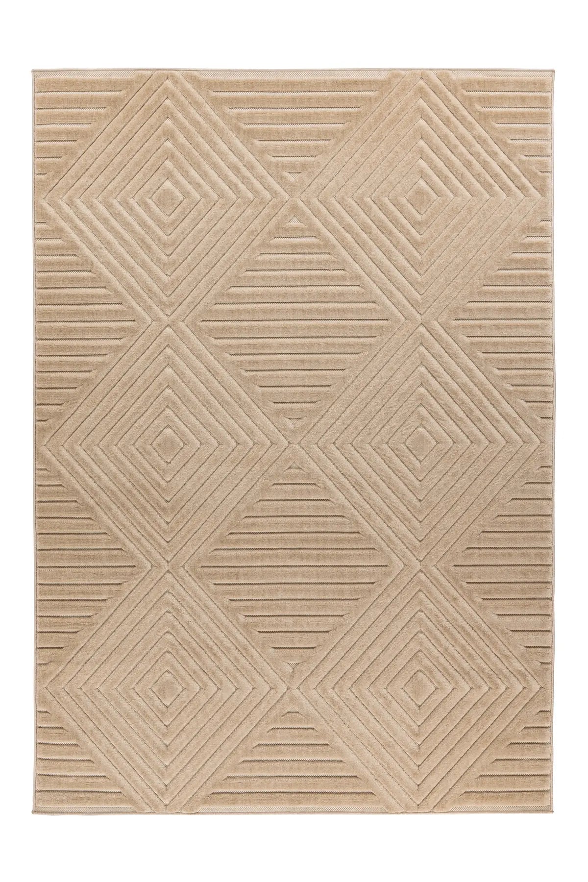 Scandinavisch Vloerkleed - Viva Ruiten Beige