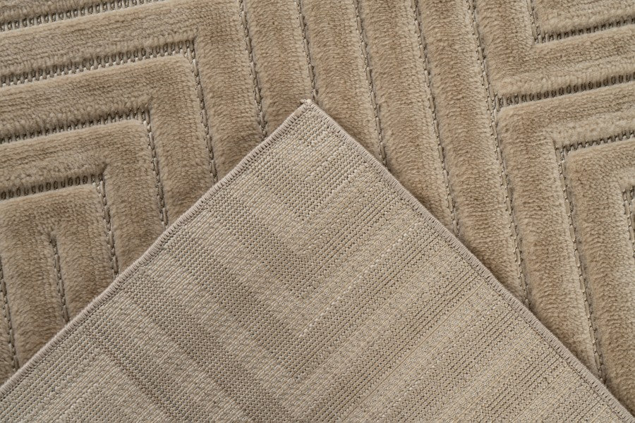 Scandinavisch Vloerkleed - Viva Labyrint Beige