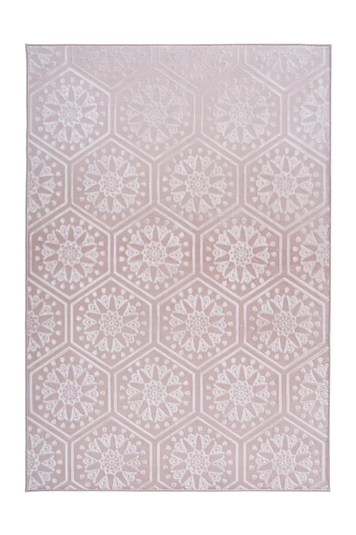 Marokkaans Vloerkleed - Monroe Hexagon Roze