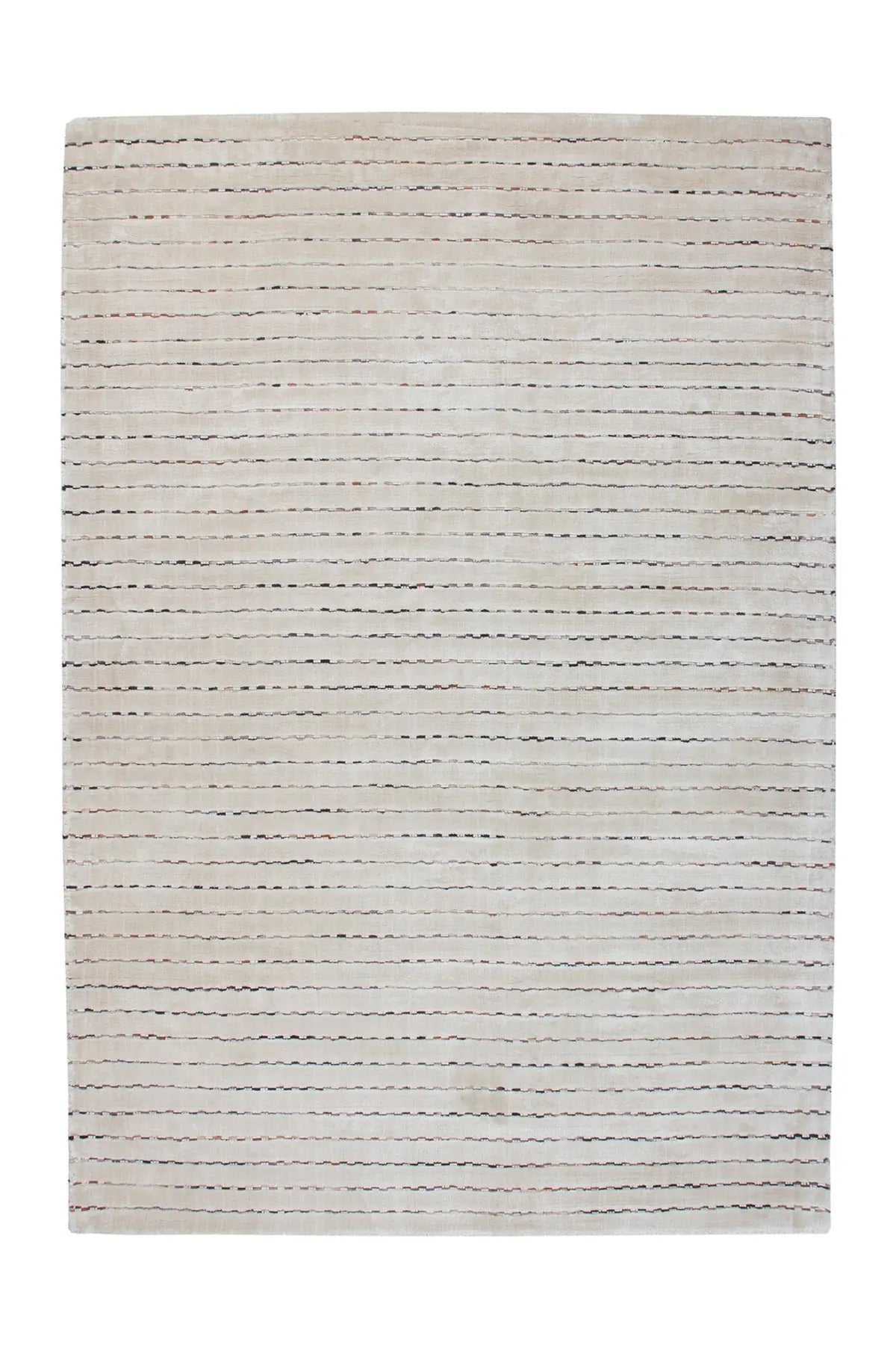 Wollen Vloerkleed - Prime Lijnen Beige/Multi