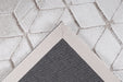Hoogpolig Vloerkleed – Vivica Geometrisch Wit/Taupe