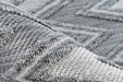 Modern Vloerkleed – Sarai Zigzag Grijs/Wit