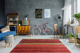Laagpolig Vloerkleed – Blaze Strepen Multi/Rood