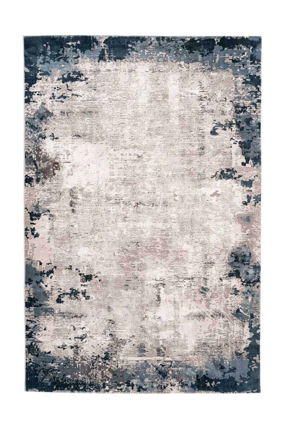 Vintage Vloerkleed - Olivo Abstract Blauw
