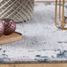 Hoogpolig Vloerkleed – Olivo Abstract Blauw
