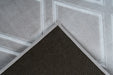 Laagpolig Vloerkleed – Monroe Ruiten Grijs / Blauw