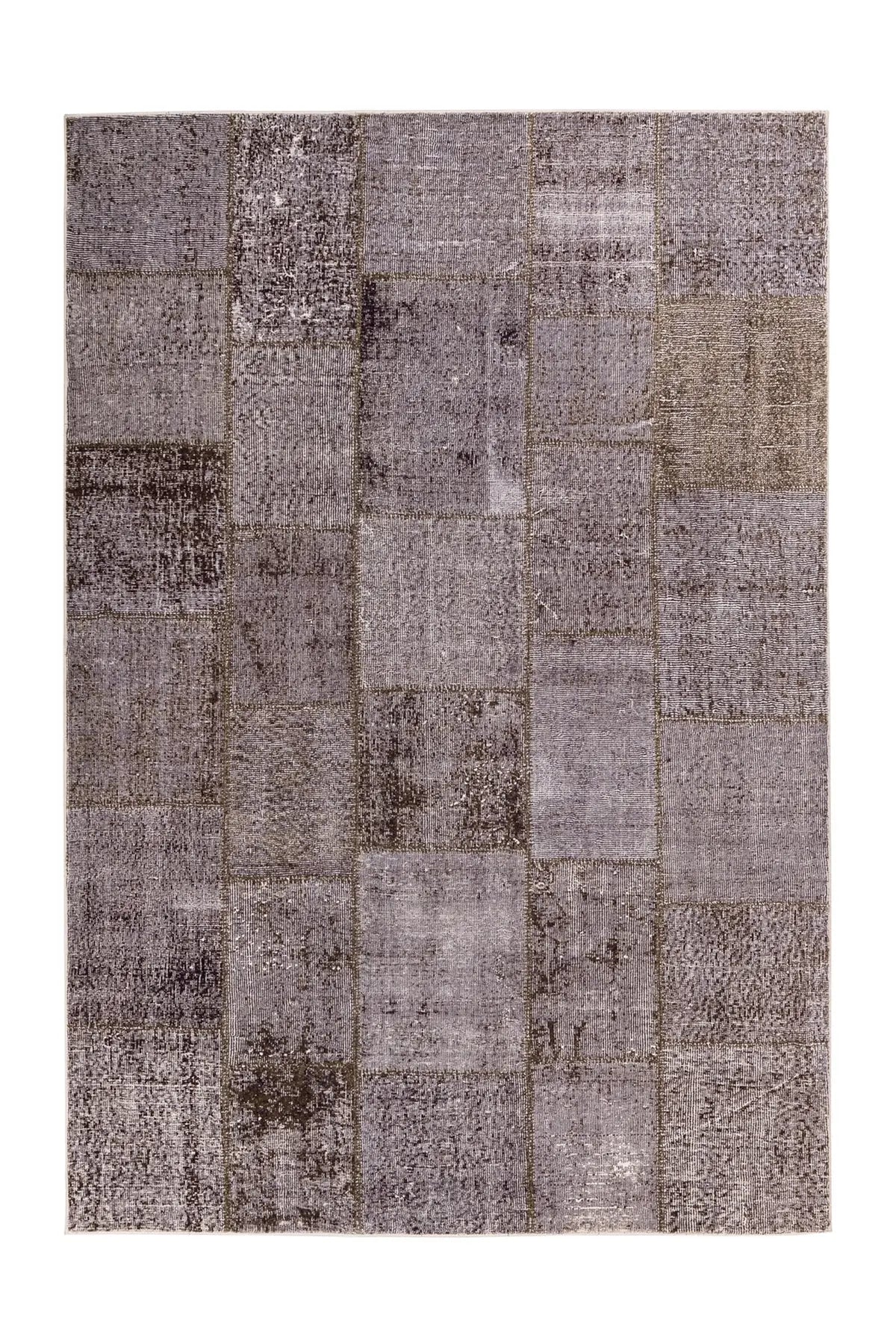 Vintage Vloerkleed - Piemont Patchwork Antraciet