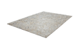 Leren Vloerkleed – Spark Ruiten Grijs/Zilver