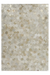 Leren Vloerkleed – Spark Hexagon Crème/Goud