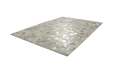 Leren Vloerkleed – Spark Hexagon Crème/Goud