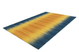 Wollen Vloerkleed – Sunset Verloop Geel/Blauw