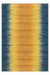 Wollen Vloerkleed – Sunset Verloop Geel/Blauw