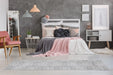Laagpolig Vloerkleed – Monroe Hexagon Grijs / Blauw