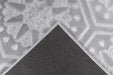 Laagpolig Vloerkleed – Monroe Hexagon Grijs / Blauw