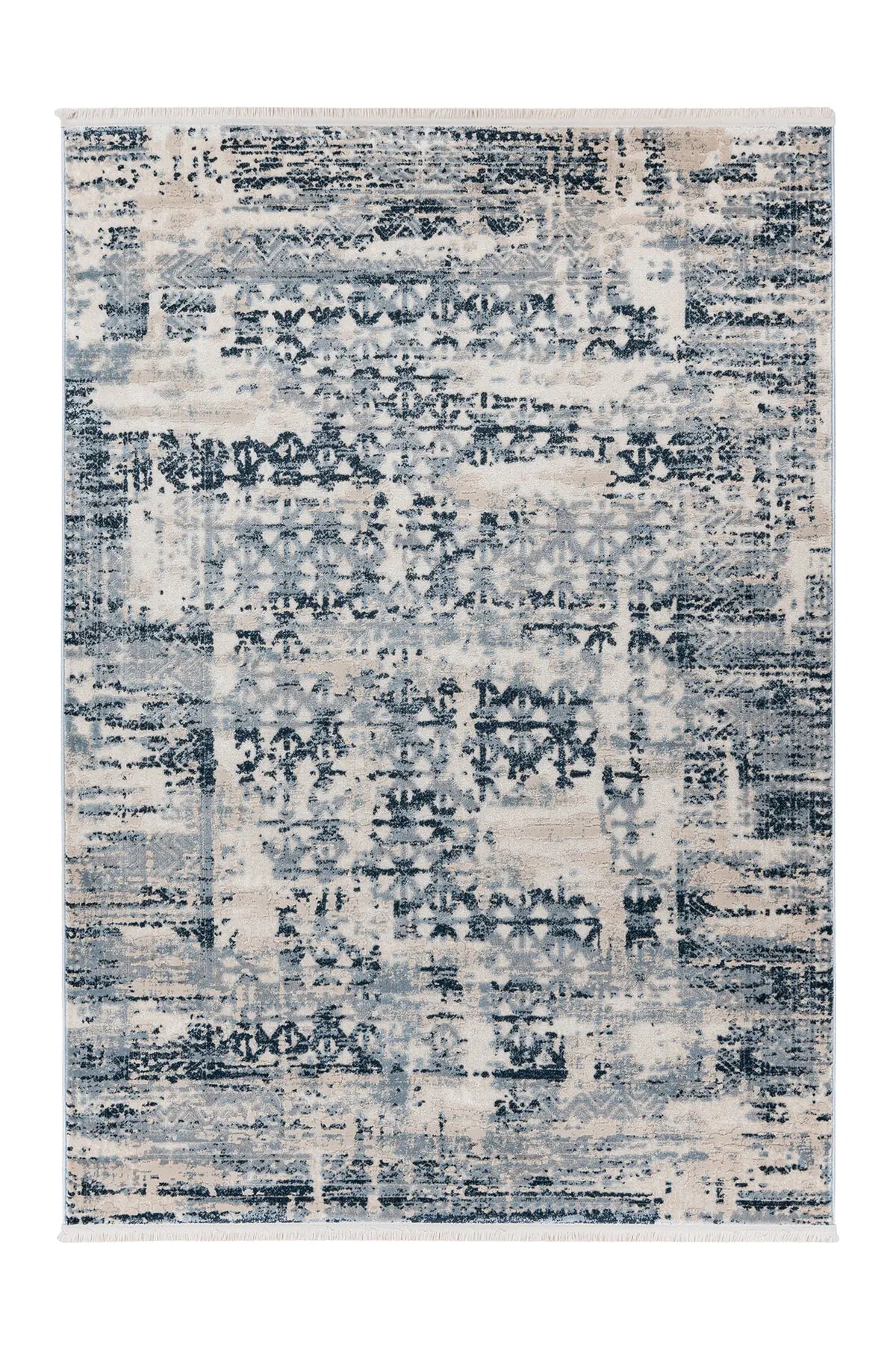 Vintage Vloerkleed - Adela Geometrisch Blauw