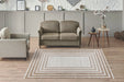 Laagpolig Vloerkleed - Sarai Geometrisch Bruin/Beige