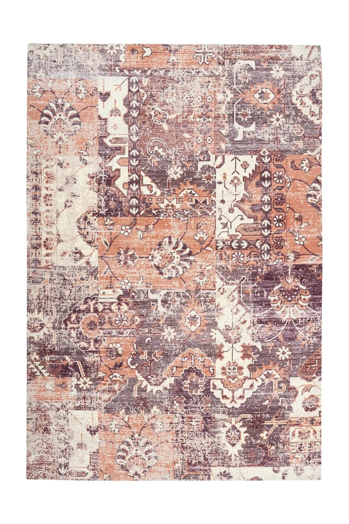 Vintage Vloerkleed - Indiana Patchwork Multi/Terra