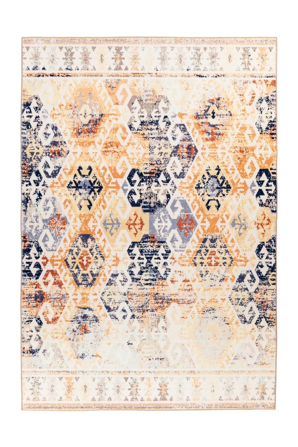 Vintage Vloerkleed - Saphira Geometrisch Beige