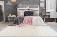 Laagpolig Vloerkleed – Monroe Geometrisch Crème
