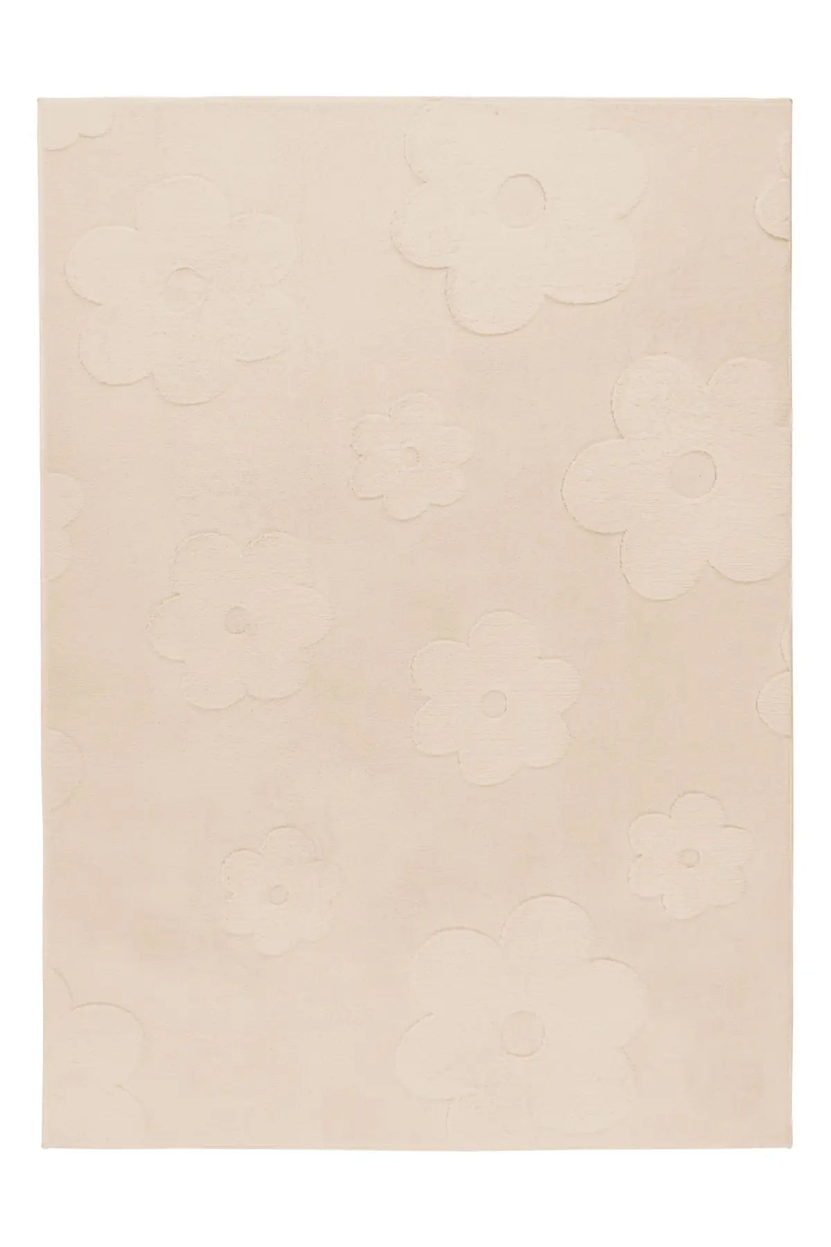 Kindervloerkleed - Bambi Bloemen Beige