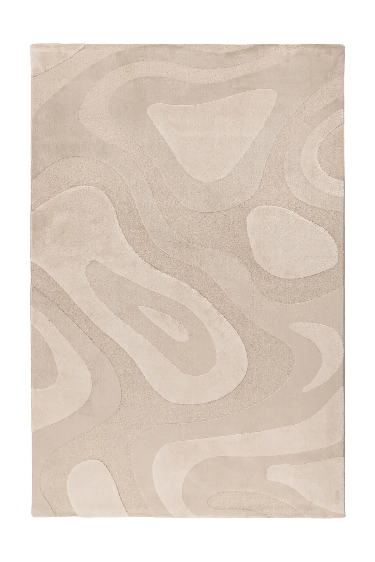Japandi Vloerkleed - Bergamo Abstract Beige