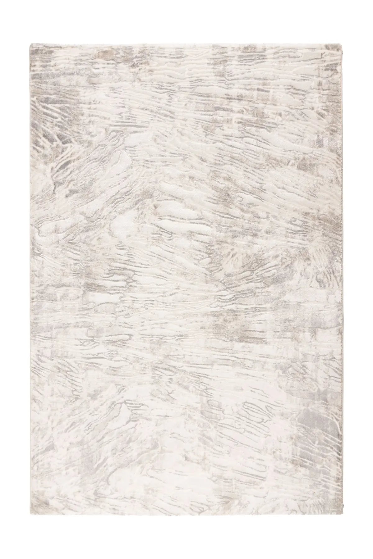Laagpolig Vloerkleed - Chalet Marmer Beige / Zilver