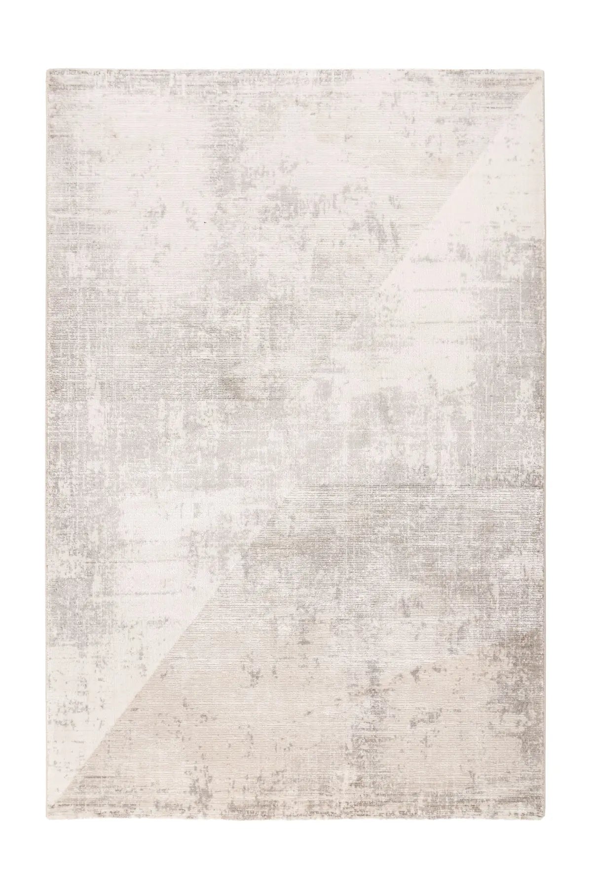 Modern Vloerkleed - Chalet Verweerd Beige / Zilver