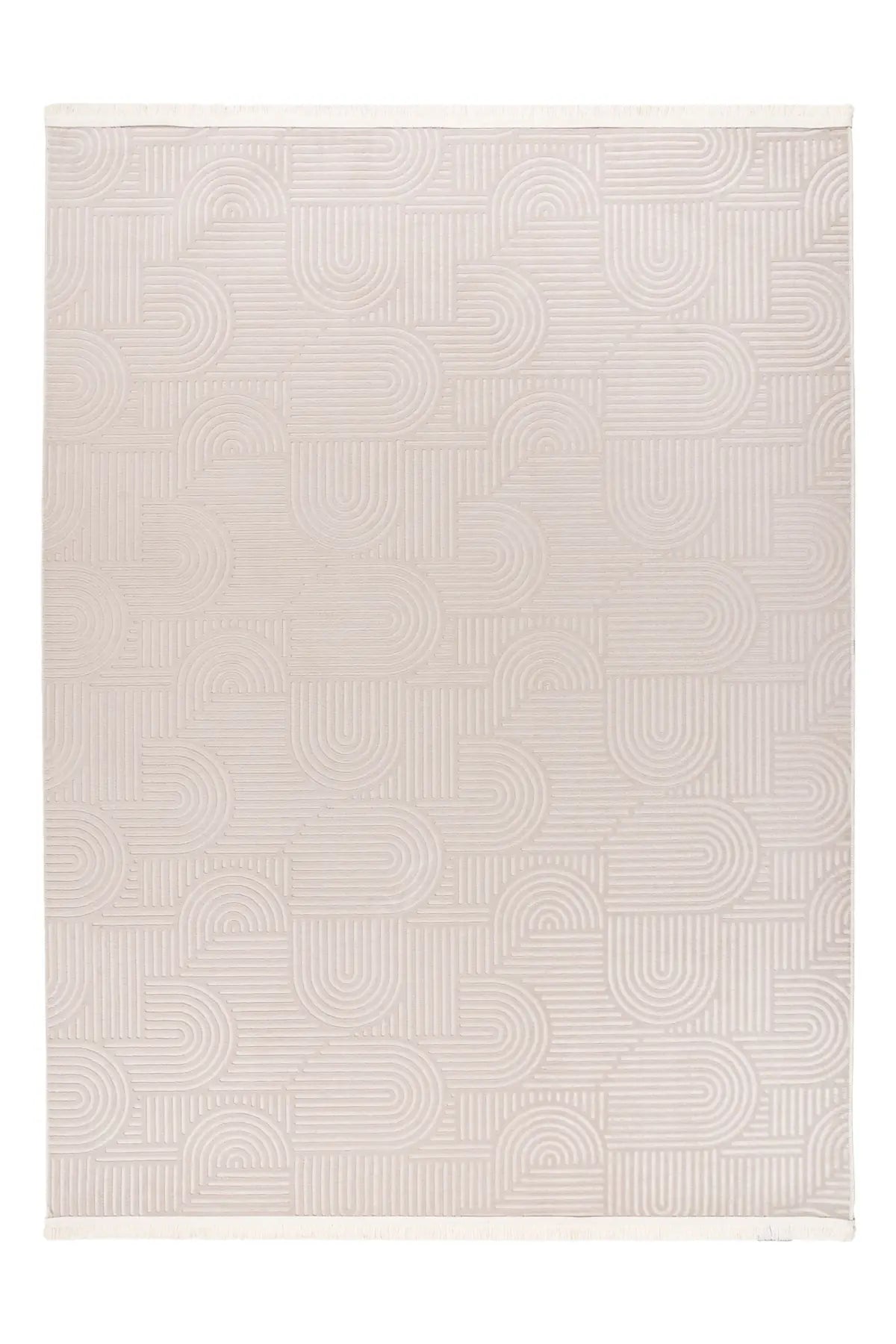 Wasbaar Vloerkleed - Damla Bogen Licht Taupe