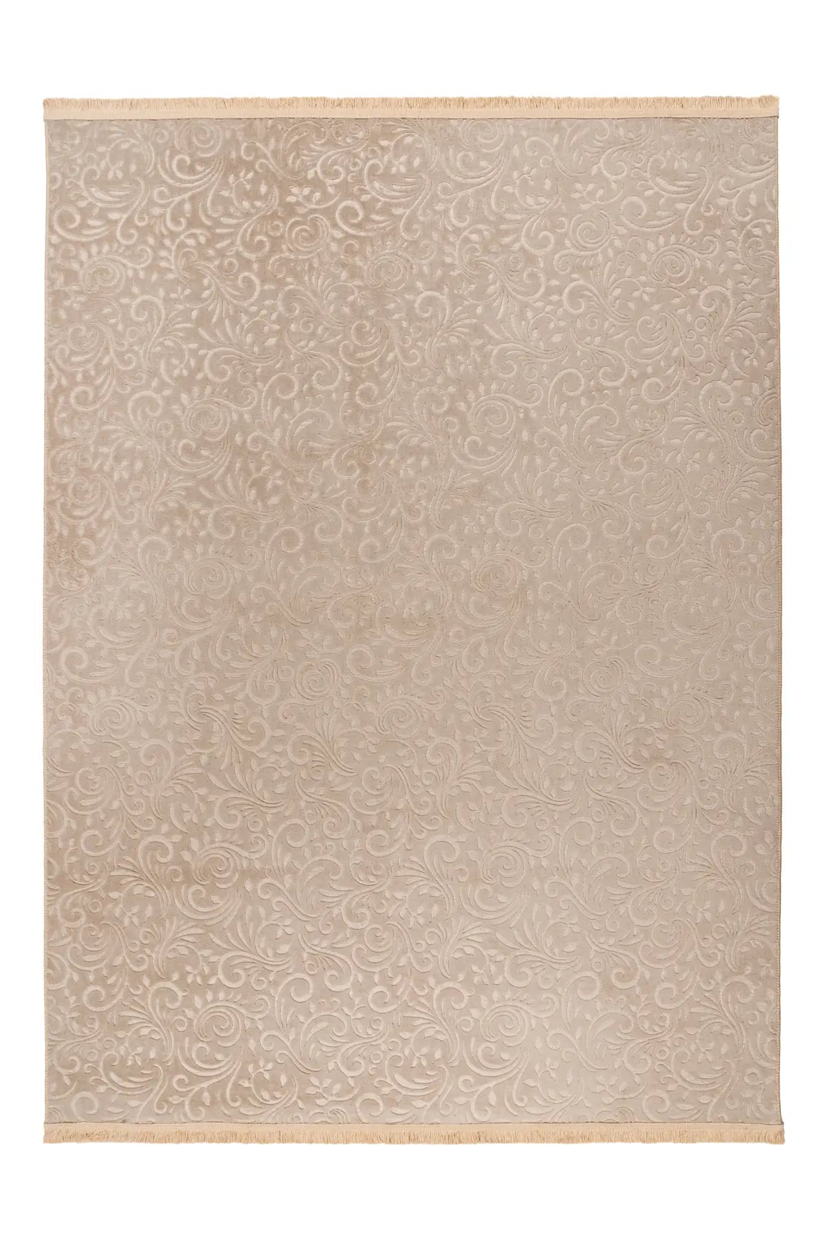 Wasbaar Vloerkleed - Damla Bloemen Taupe