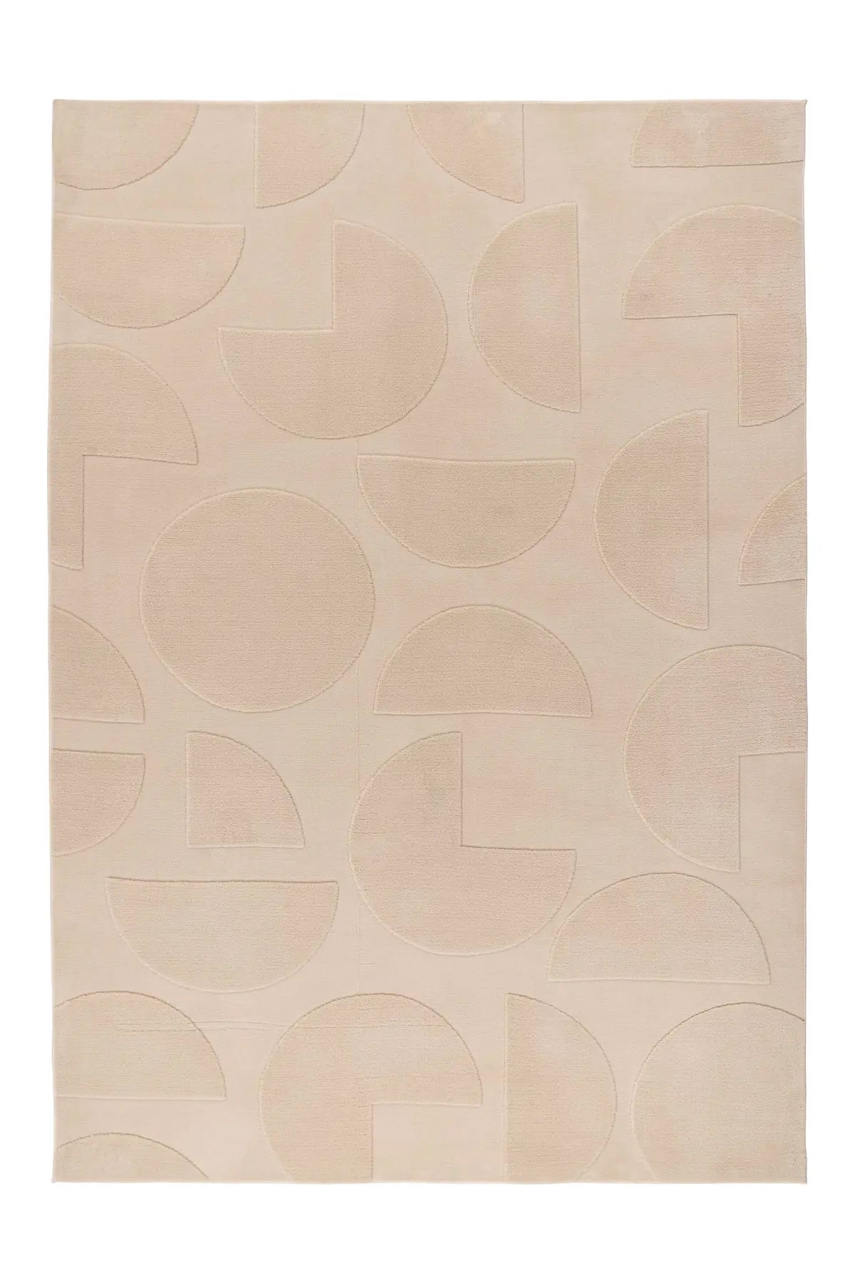 Japandi Vloerkleed - Focus Geometrisch Beige