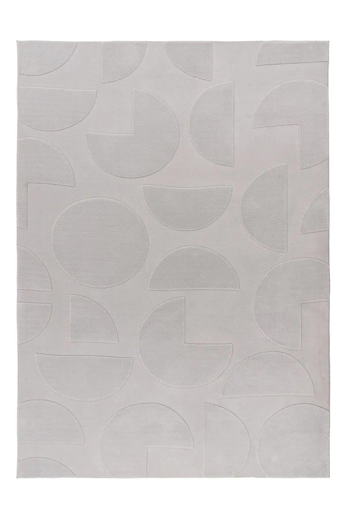 Japandi Vloerkleed - Focus Geometrisch Zilver