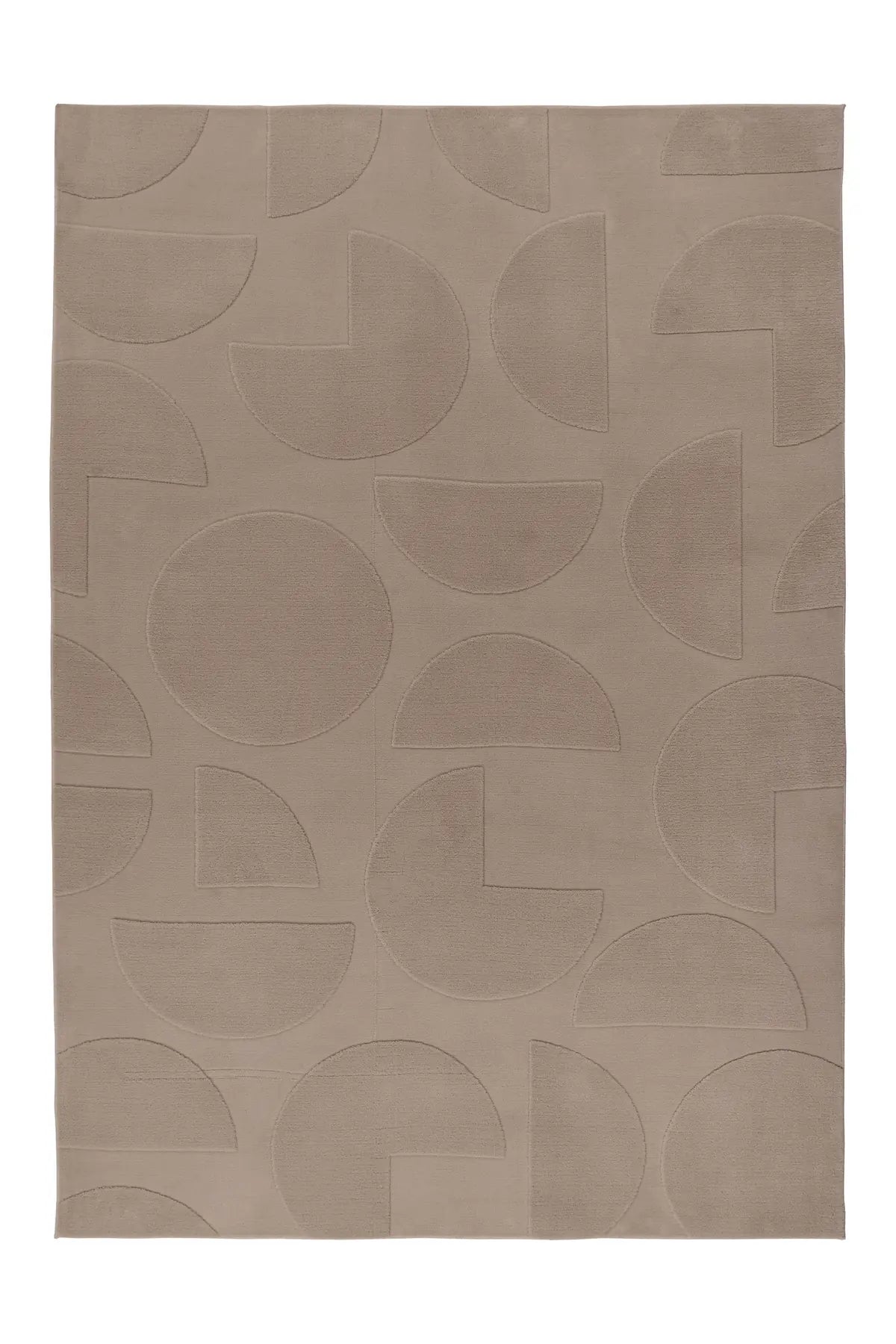 Japandi Vloerkleed - Focus Geometrisch Taupe