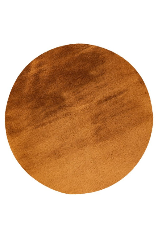 Heaven rond hoogpolig vloerkleed amber elegant design en zachte afwerking