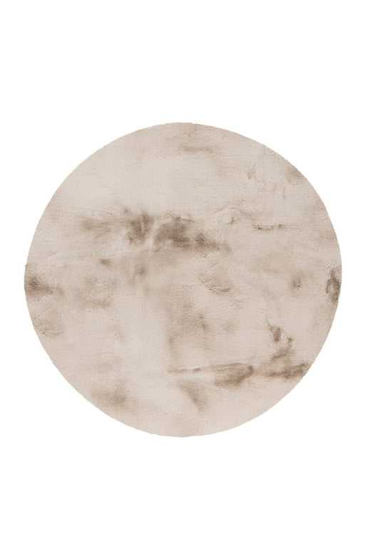 Heaven rond hoogpolig vloerkleed licht taupe elegant design en zachte afwerking