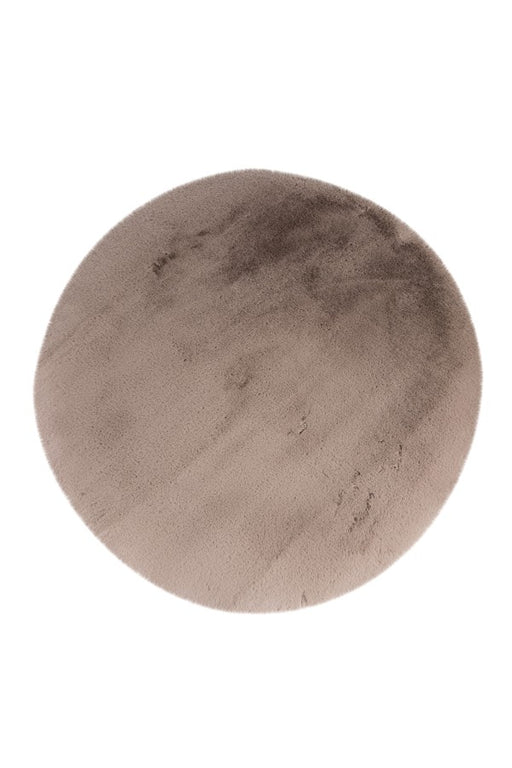 Heaven rond hoogpolig vloerkleed taupe elegant design en zachte afwerking