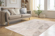Modern Vloerkleed - Jardin Abstract Beige / Zilver
