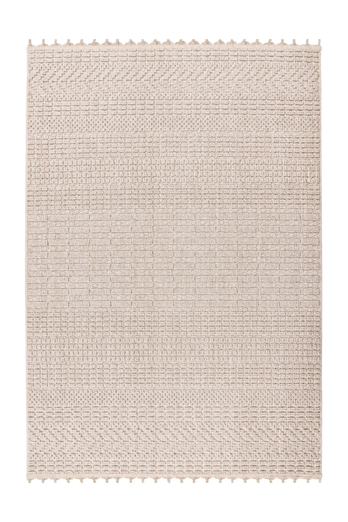 Laagpolig Vloerkleed - Luxor Grafisch Beige
