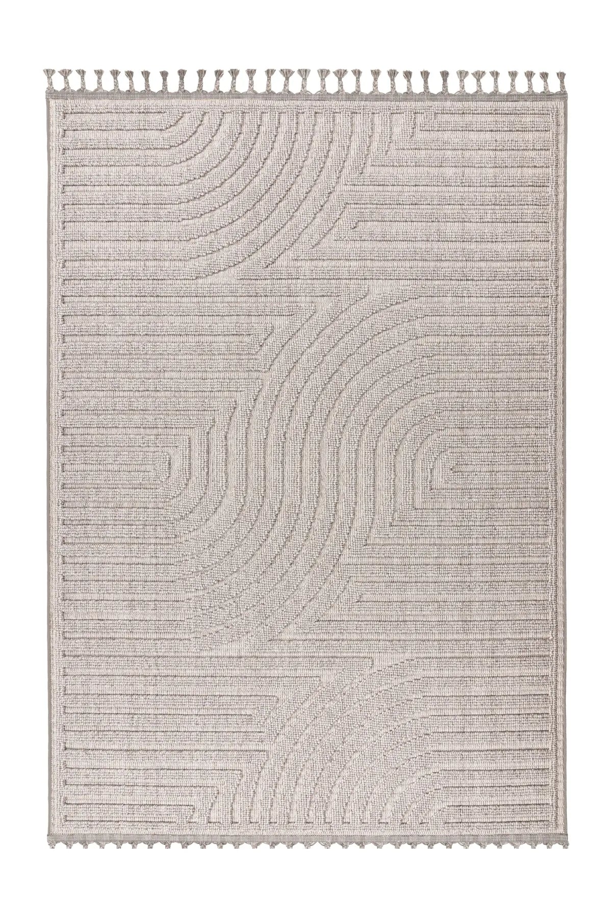 Modern Vloerkleed - Luxor Bogen Zilver