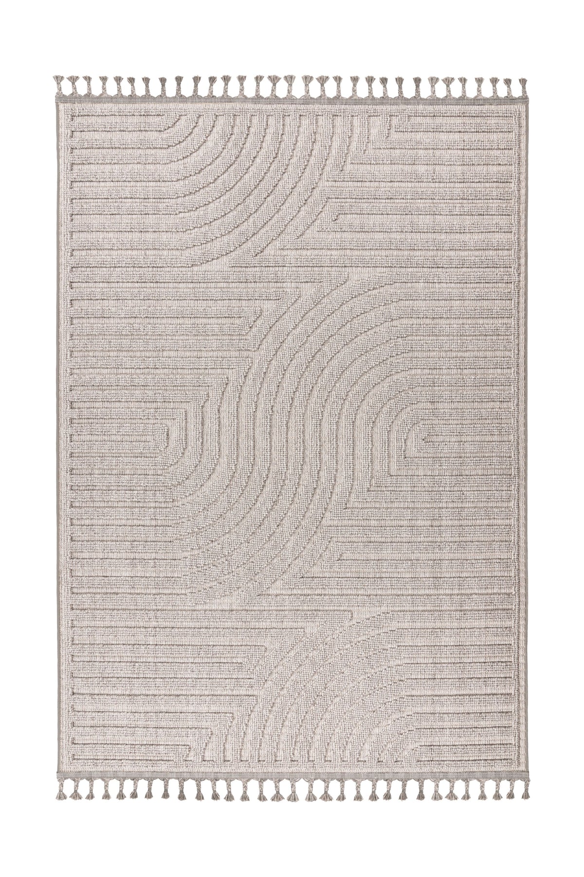 Modern Vloerkleed - Luxor Bogen Zilver