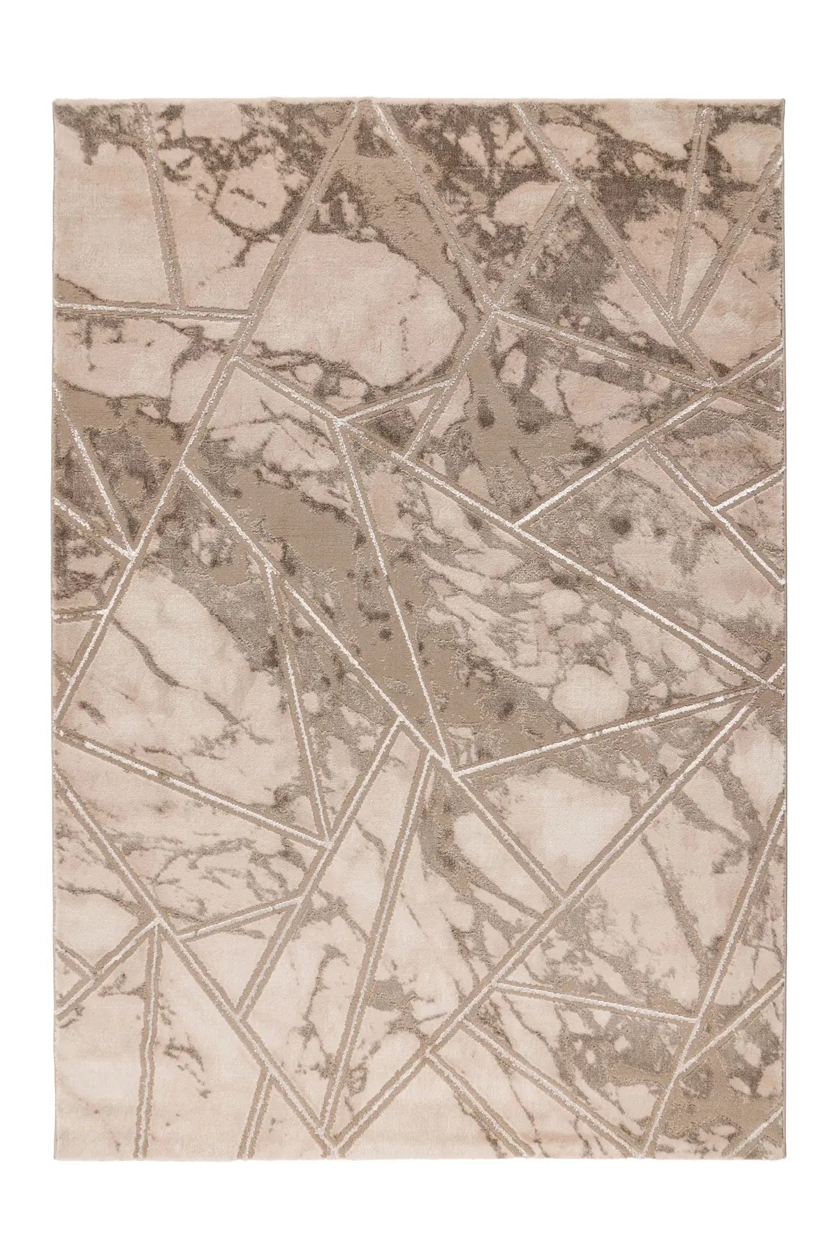 Modern Vloerkleed - Marmaris Geometrisch Beige