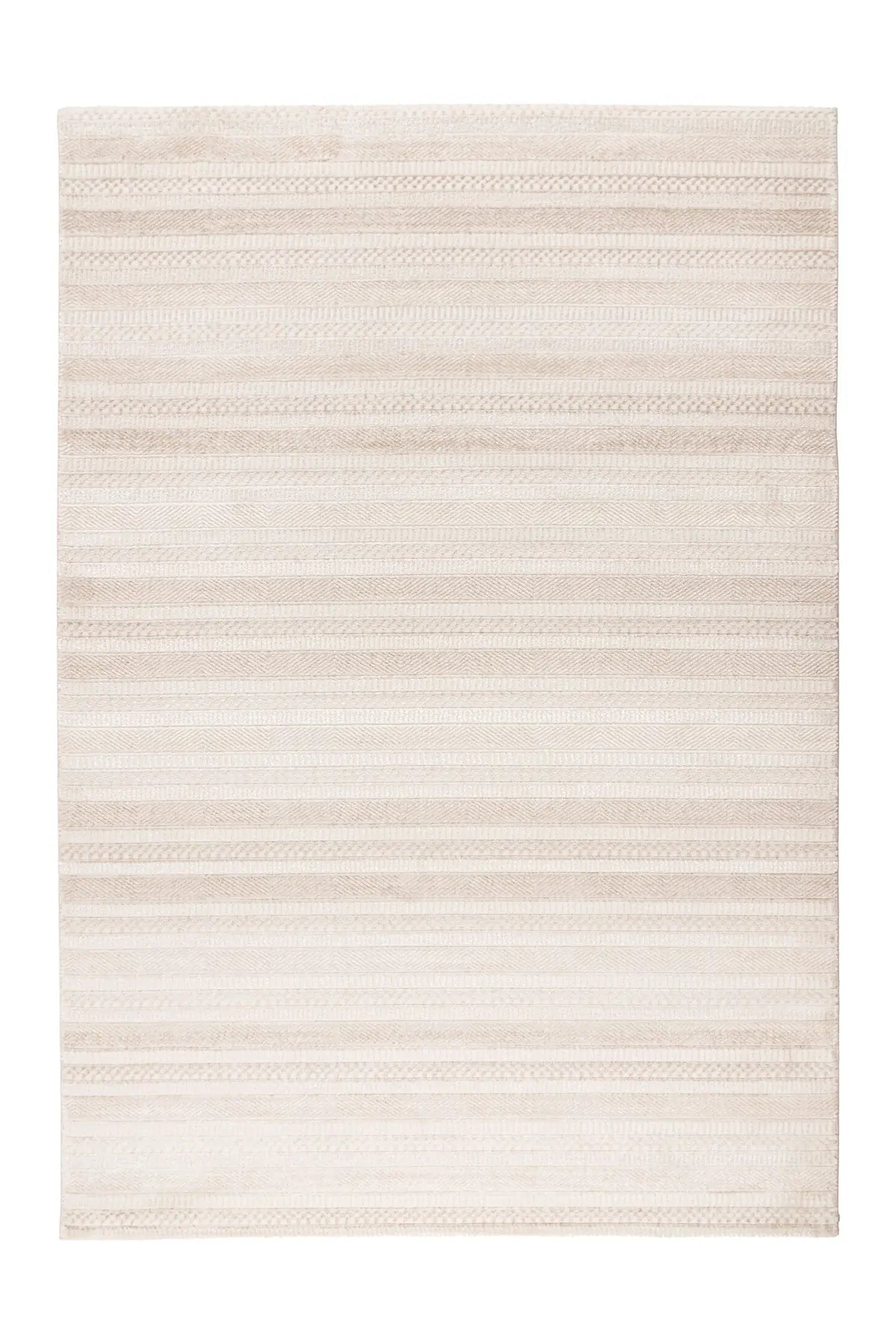 Modern Vloerkleed - Nancy Strepen Beige / Crème
