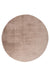 Paradise rond hoogpolig vloerkleed taupe elegant design en zachte afwerking