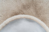 Organisch Vloerkleed - Rabbit Duo Uni Crème - onderzijde