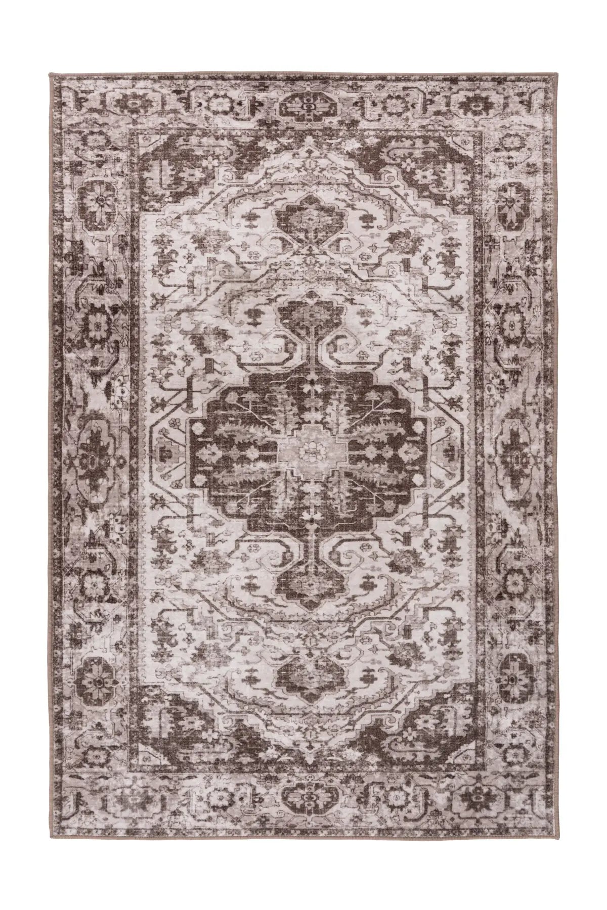 Wasbaar Vloerkleed - Vegas Medaillon Taupe