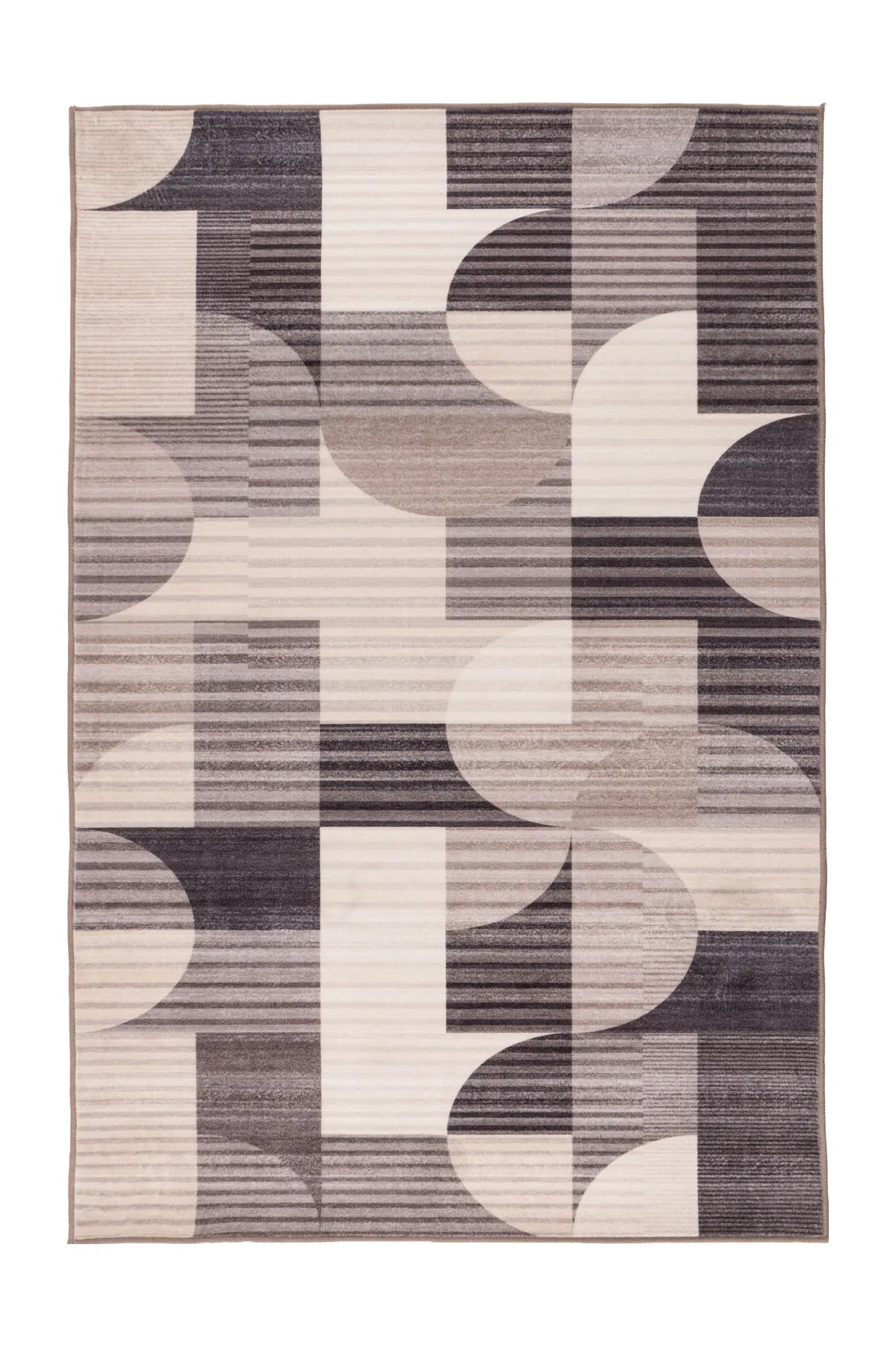 Wasbaar Vloerkleed - Vegas Geometrisch Taupe